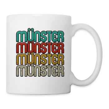 Neon Münster Quadro Print - Tasse - Weiß - Rechts