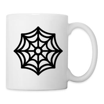 Spinnennetz - Tasse - Weiß - Rechts