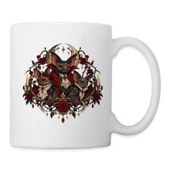 Vampirfledermäuse Halloween Gruppenkostüm - Tasse - Weiß - Rechts