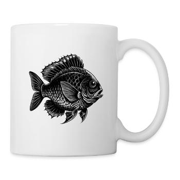 Blaubarmen-Panfisch-Sonnenbarsch - Tasse - Weiß - Rechts