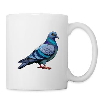 Taubenvogel - Tasse - Weiß - Rechts