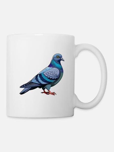 Taubenvogel - Tasse - Weiß