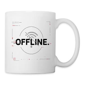 Offline Signal No Wifi Icon - Tasse - Weiß - Rechts