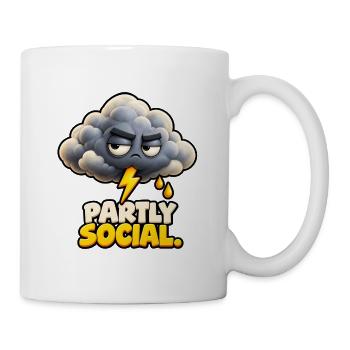 Party Social – Launische Wolke - Tasse - Weiß - Rechts