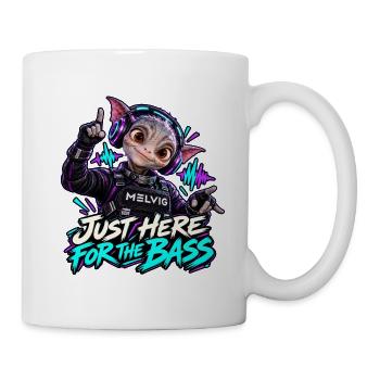Melvig – Just Here for the Bass - Tasse - Weiß - Rechts