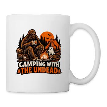 Camping mit den Untoten - Tasse - Weiß - Rechts