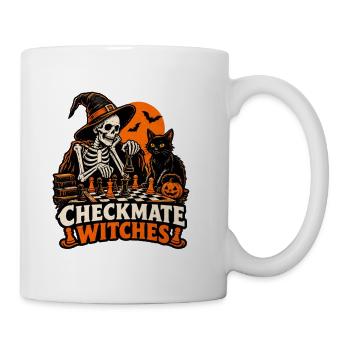 Schachmatt Hexen - Tasse - Weiß - Rechts