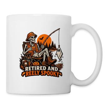 Retired and Reely Spooky - Tasse - Weiß - Rechts