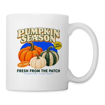 Kürbissaison – Frisch aus dem Patch-Herbst - Tasse - Weiß - Rechts