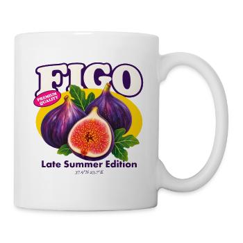 Figo – Fresh Purple Figs Spätsommerausgabe - Tasse - Weiß - Rechts