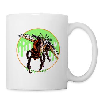 Halloween Bee (Version ohne Text) - Tasse - Weiß - Rechts