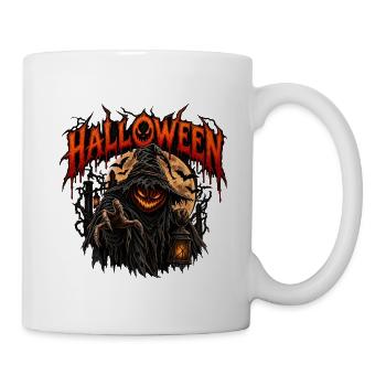 Spüre den wahren Halloween-Grauen! - Tasse - Weiß - Rechts