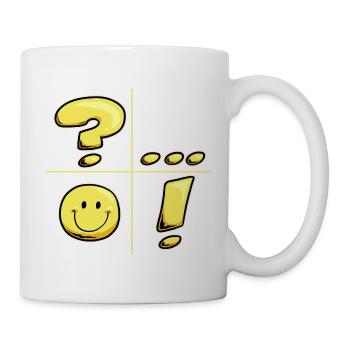 Interpunktion - Tasse - Weiß - Rechts