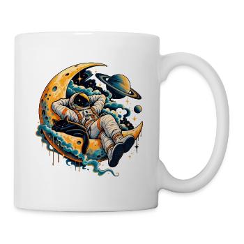 Mondkatzen-Traumlandschaft - Tasse - Weiß - Rechts