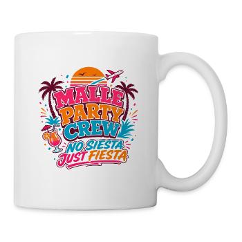 Malle Party Crew – Mallorca Crew - Tasse - Weiß - Rechts