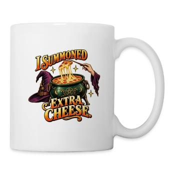 Pizza beschwören - Tasse - Weiß - Rechts