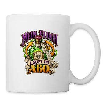 Fluch im Abo - Tasse - Weiß - Rechts