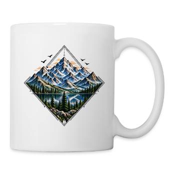 Mountain Paradise – Colorful Nature & Outdoor Adve - Tasse - Weiß - Rechts