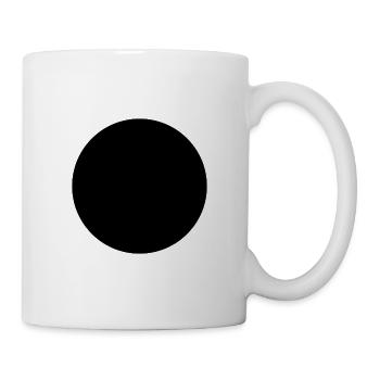 Black Circle Schwarzer Kreis - Tasse - Weiß - Rechts