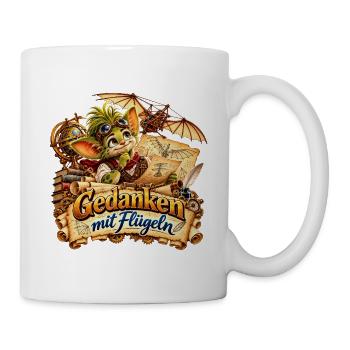 Wenuma Gedanken mit Flügeln - Tasse - Weiß - Rechts