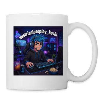 austrianletsplay_kevin_shop - Tasse - Weiß - Rechts