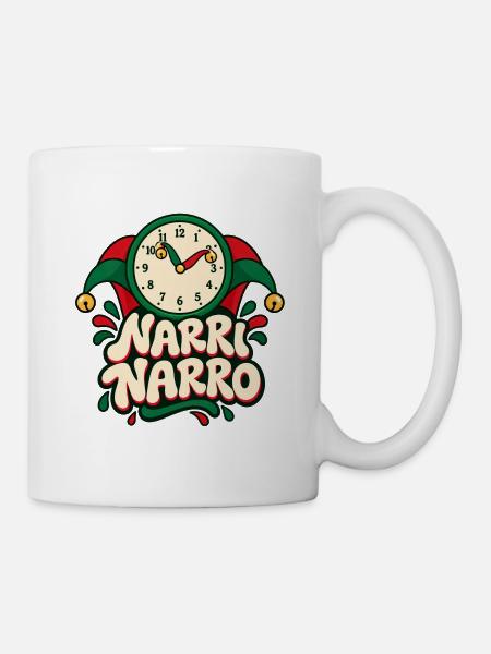 Narri Narro Fasnet 11:11 T-Shirt - Tasse - Weiß