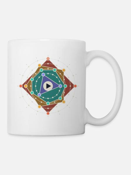 Kreisförmiger 16-Step-Sequenzer, vier Rhythmen - Tasse - Weiß