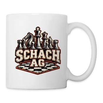 Schach AG Motiv - Schule Schachclub - Tasse - Weiß - Rechts