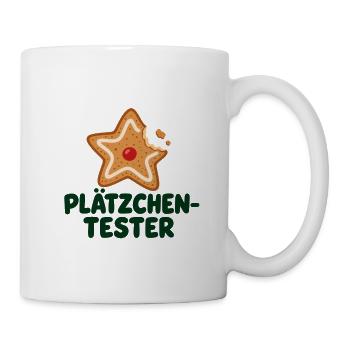Plätzchentester Weihnachten - Tasse - Weiß - Rechts