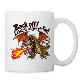 Drache - Tasse - Weiß - Rechts