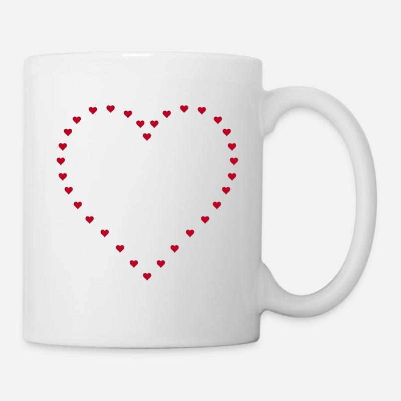 Herz ab herzen - Tasse - Weiß