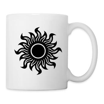 black hole sun - Schwarze Sonne - Tasse - Weiß - Rechts