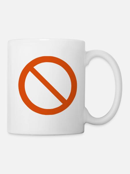 Verbot - Tasse - Weiß