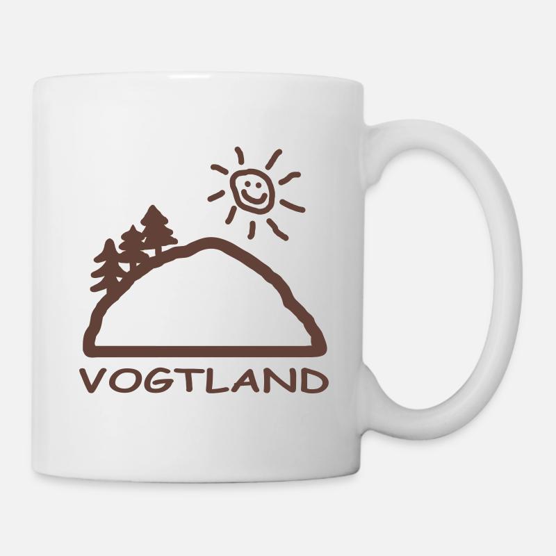 Logo: VOGTLAND - Tasse - Weiß