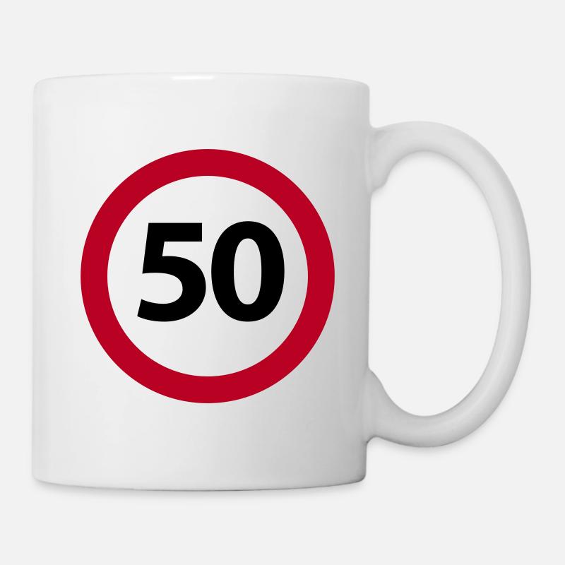 50. Geburtstag - Tasse - Weiß
