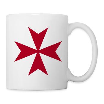 Croix de style maltais - Mug blanc - blanc - Droite