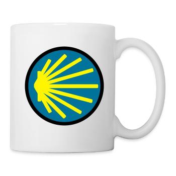 jakobsweg rund - Tasse - Weiß - Rechts