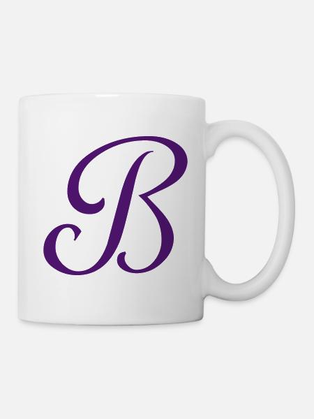 Buchstabe B - Tasse - Weiß