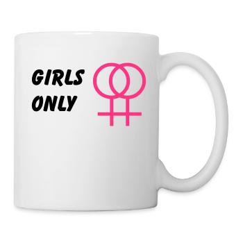Girls only, lesbian - Mug - white - Right