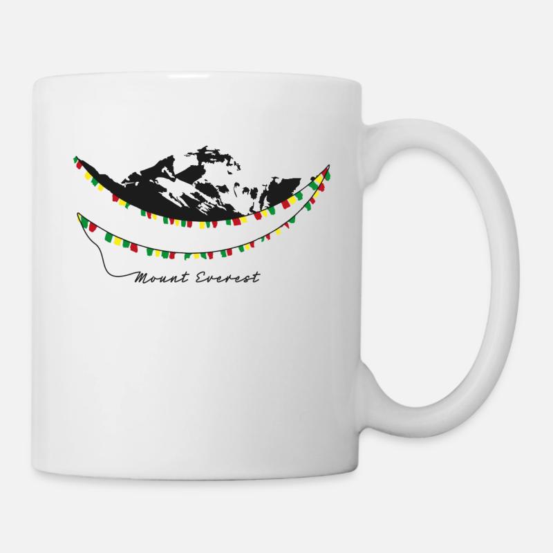 Mount Everest - Tasse - Weiß