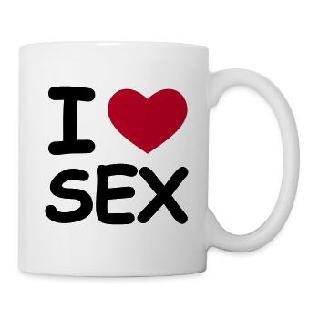 I Love Sex - Mug blanc - blanc - Droite