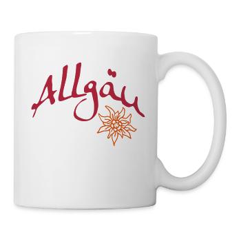 Allgäu & Edelweiß - Tasse - Weiß - Rechts