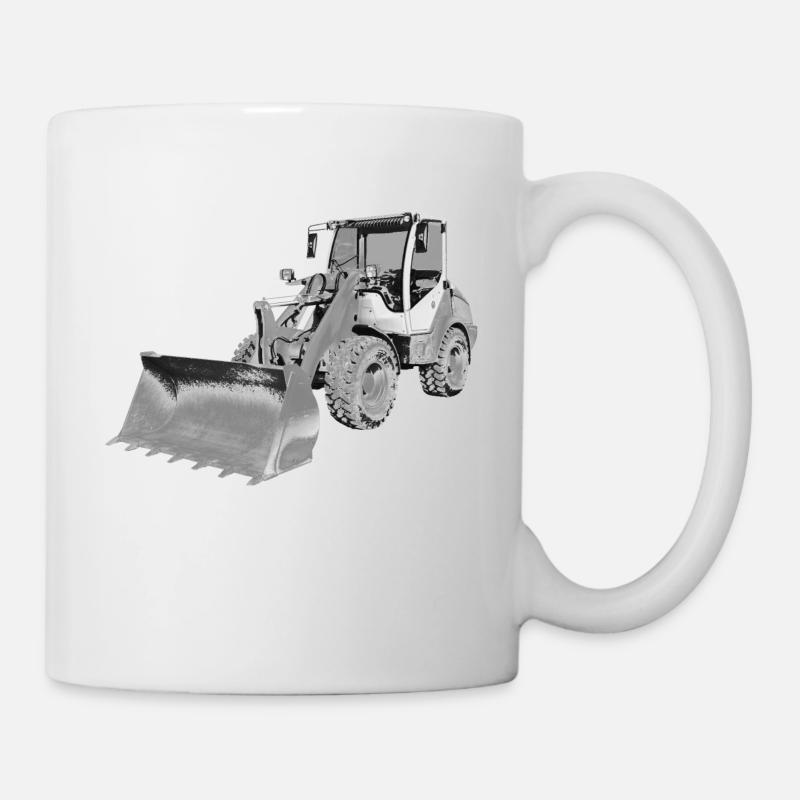 Radlader - Tasse - Weiß