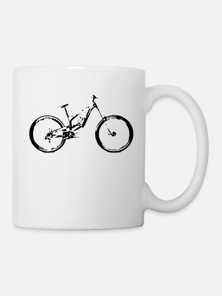 fahrad - Tasse - Weiß