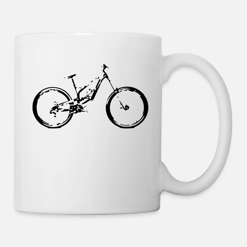 fahrad - Tasse - Weiß