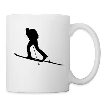 Ski-Tourengeher - Mug - white - Right