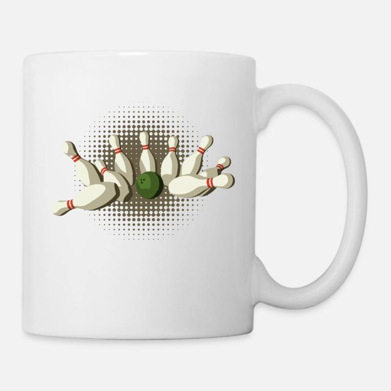 Strike Kegeln - Tasse - Weiß