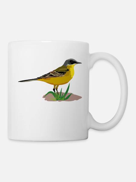 Nordische Schafstelze - Tasse - Weiß