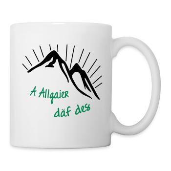 A Allgaier däf des | Allgäu Tassen & Zubehör - Tasse - Weiß - Rechts