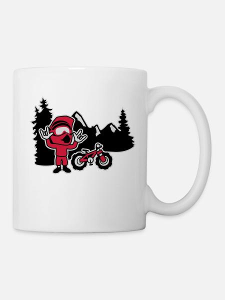 Freerider - Tasse - Weiß